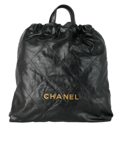 22 Backpack, &pound;3,100, Handbags, Black, Front view